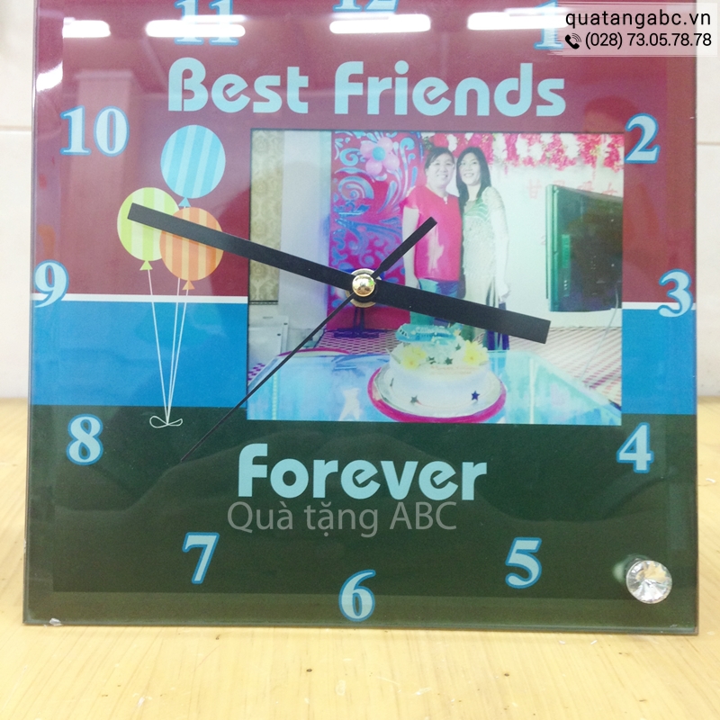 Đồng hồ quảng cáo BEST FRIEND FOREVER đặt in tại INLOGO