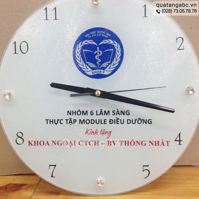Đồng hồ quảng cáo của KHOA NGOẠI CTCH - BV THỐNG NHẤT đặt in tại INLOGO
