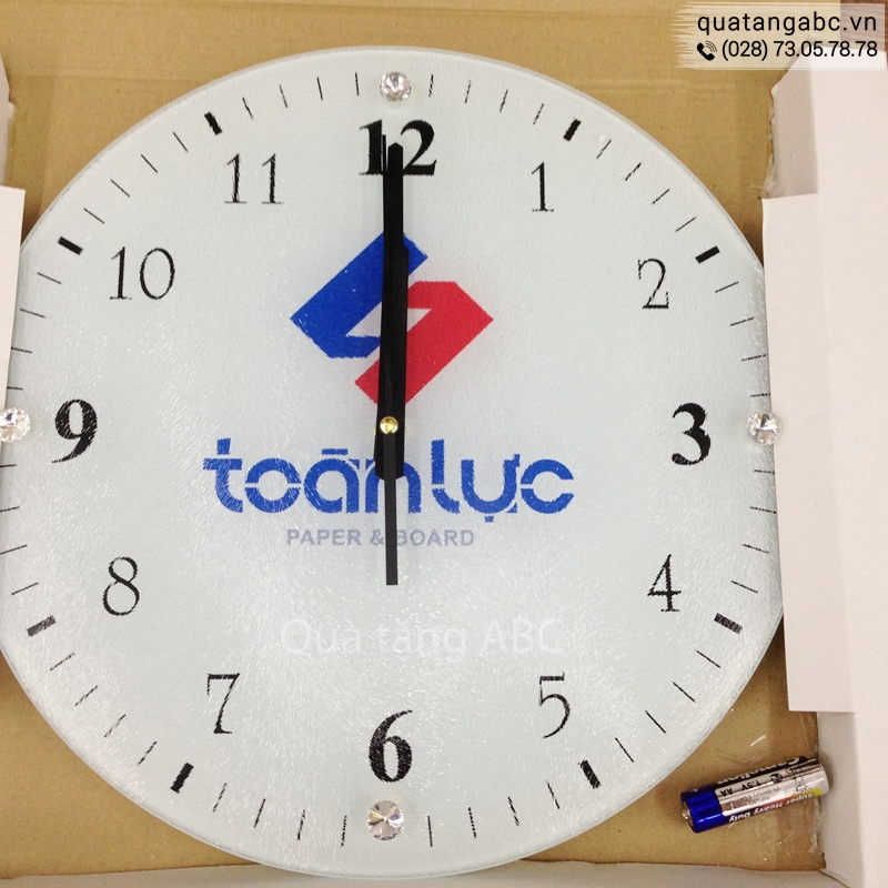 Đồng hồ quảng cáo của CÔNG TY TOÀN LỰC đặt in tại INLOGO