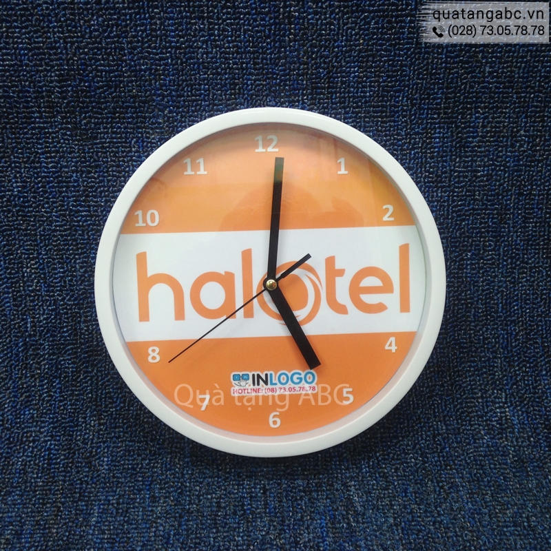 Đồng hồ treo tường của công ty Halotel